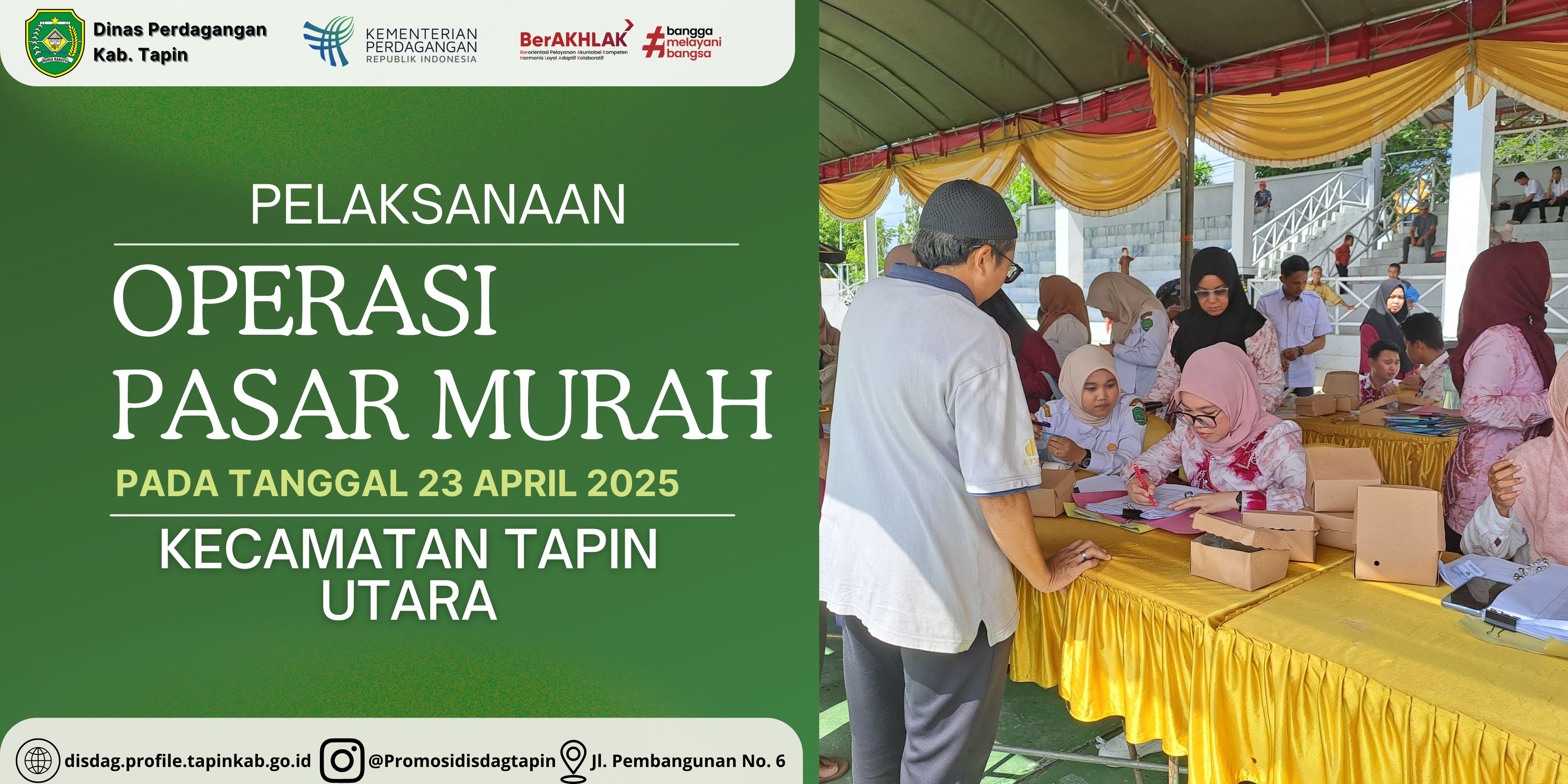 Pelaksanaan Operasi Pasar Murah Di Kecamatan Tapin Utara | Dinas Perdagangan Kabupaten Tapin