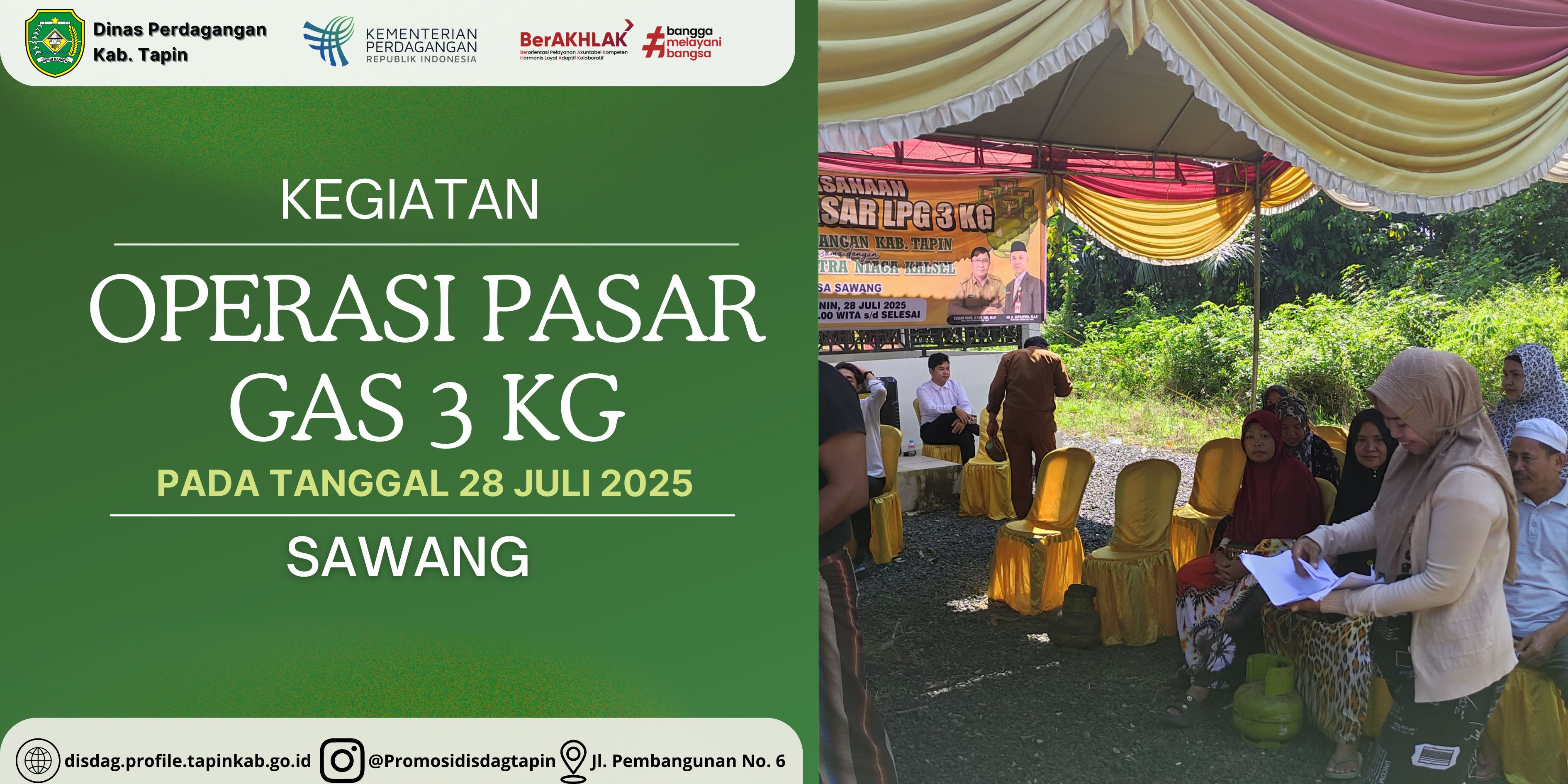 Operasi Pasar LPG 3 Kg di Desa Sawang: Upaya Pemerintah Jaga Keterjangkauan Energi Bersubsidi