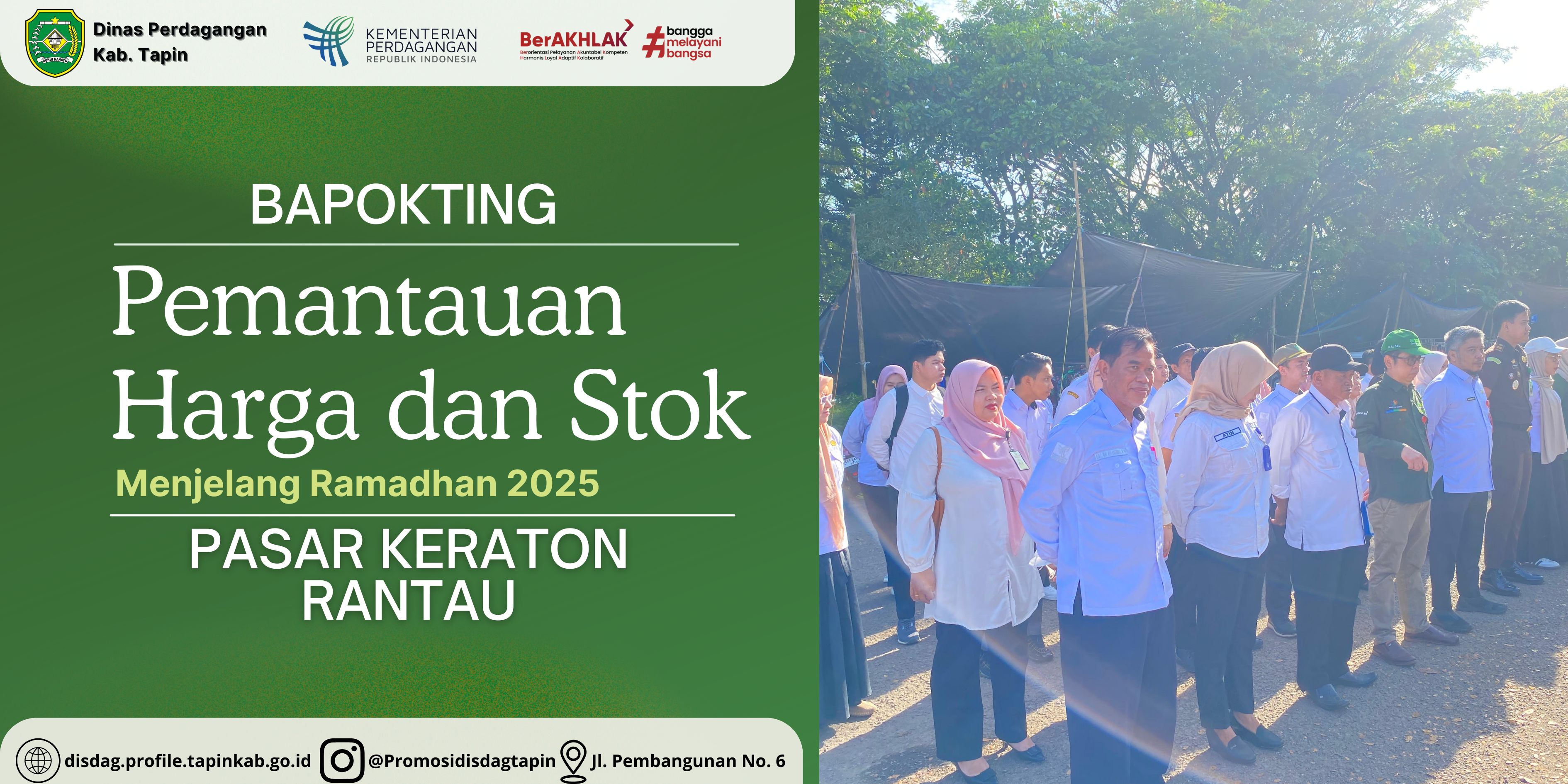 Harga dan Stok Pangan Tapin Stabil Menjelang Ramadhan 2025 | Dinas Perdagangan Tapin