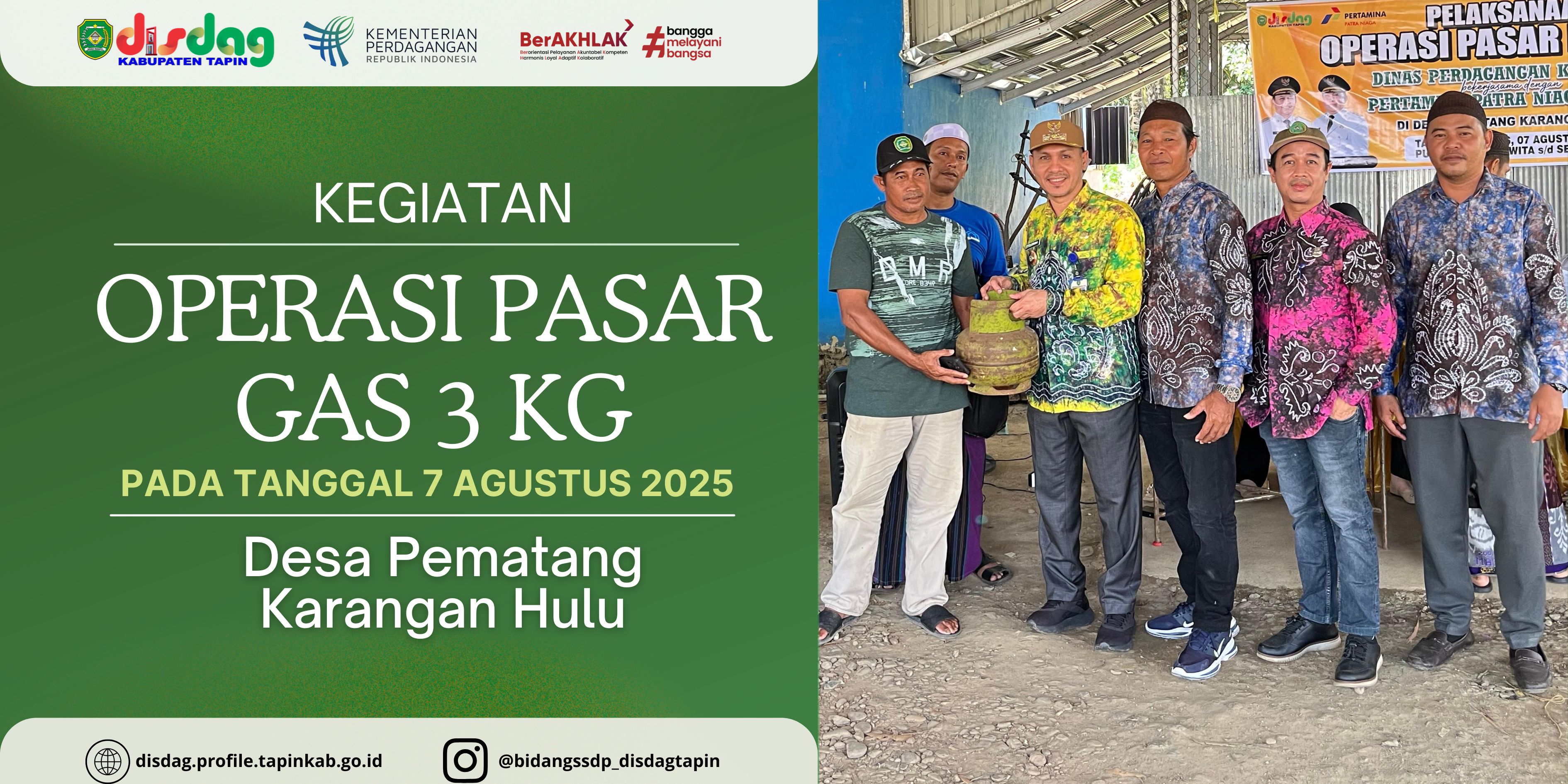 Operasi Pasar LPG 3 Kg Digelar di Desa Pematang Karangan Hulu, 4 Tabung Tersisa di Akhir Kegiatan